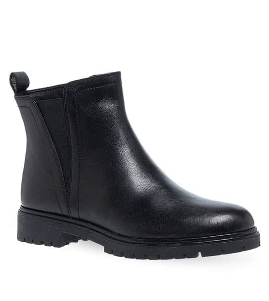 Γυναικεία Δερμάτινα Μποτάκια Parex 10332172 in Black, view 1