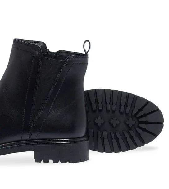 Γυναικεία Δερμάτινα Μποτάκια Parex 10332172 in Black, view 3