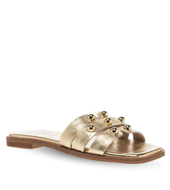 Γυναικεία Δερμάτινα Σανδάλια Parex 11531084 in Gold, view 1