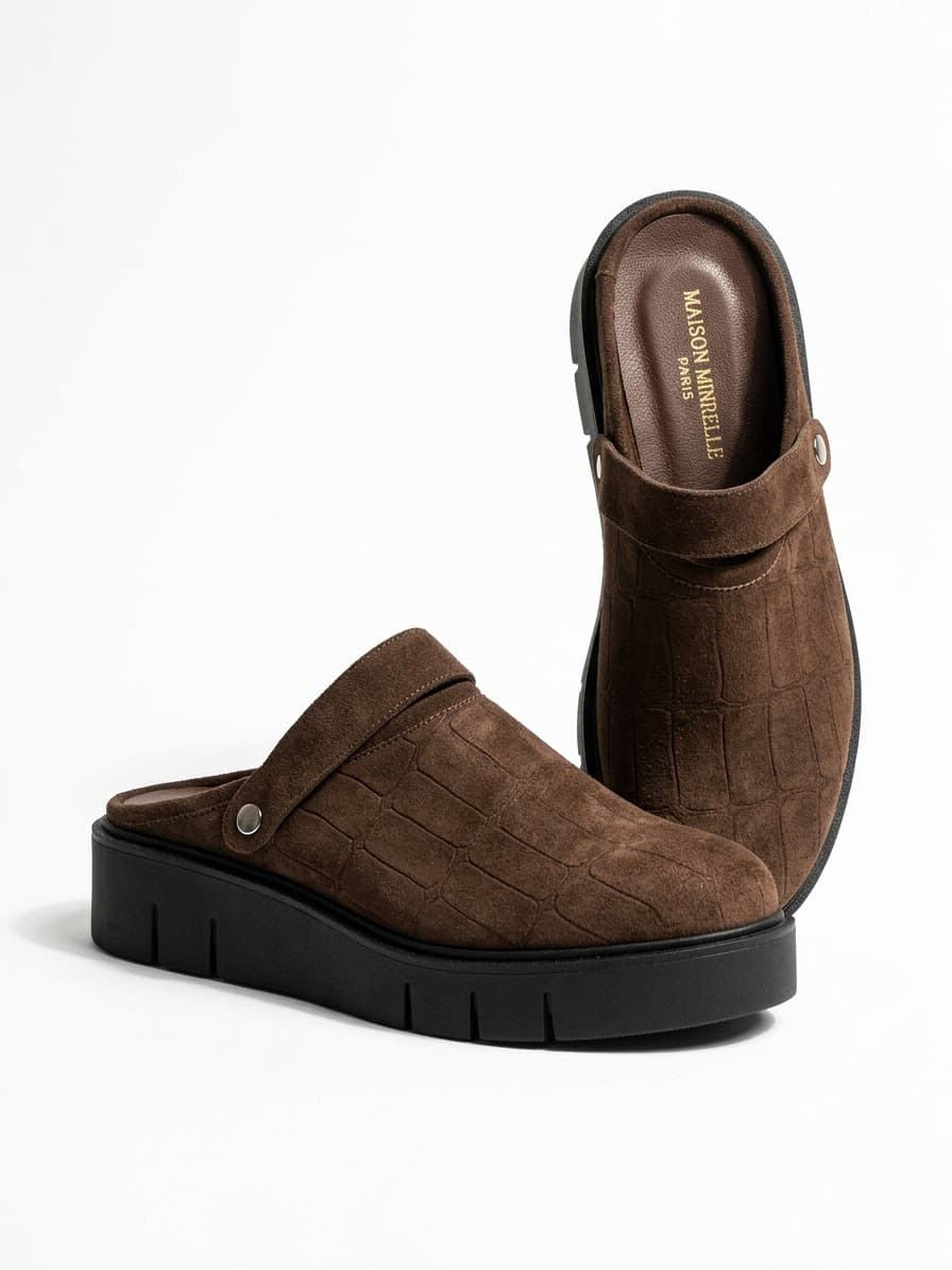 Γυναικεία Maison Mules Maison Minrelle 13034000 in Brown, view 1