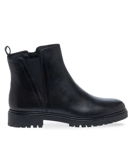 Γυναικεία Δερμάτινα Μποτάκια Parex 10332172 in Black