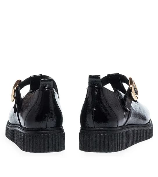 Γυναικεία Δερμάτινα Παπούτσια Parex 13232025 in Black