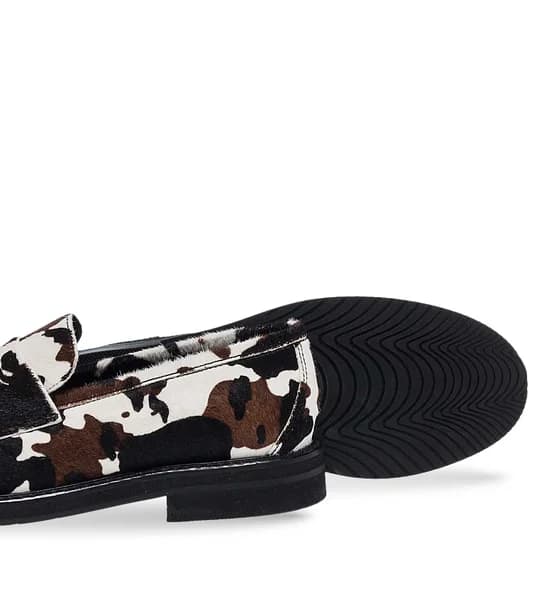 Γυναικεία Δερμάτινα Μοκασίνια Maison Minrelle 10532109 in Animal Print