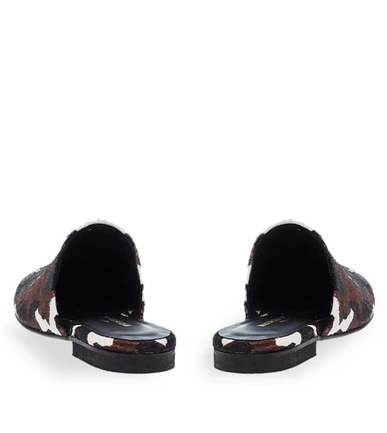 Γυναικεία Δερμάτινα Mule Maison Minrelle 13032001 in Animal Print