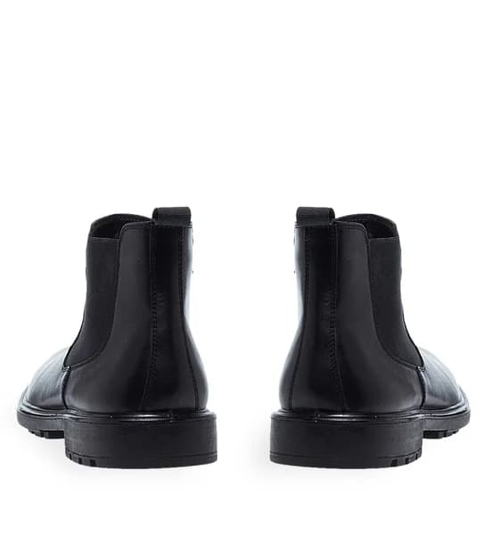 Ανδρικά Δερμάτινα Μποτάκια Parex 10332174 in Black