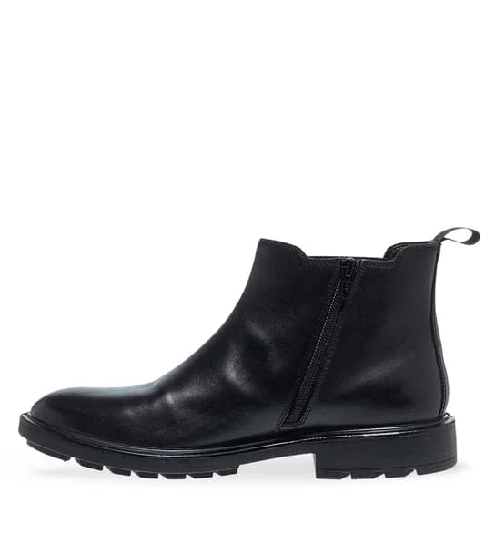 Ανδρικά Δερμάτινα Μποτάκια Parex 10332174 in Black