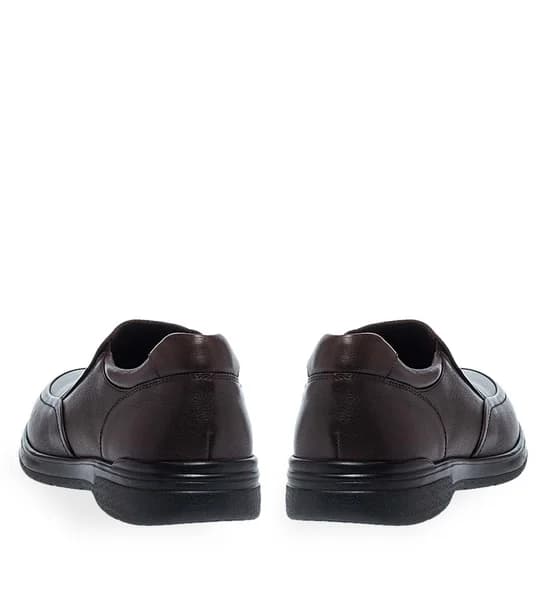 Ανδρικά Δερμάτινα Slip On Παπούτσια Parex 12932008 in Brown