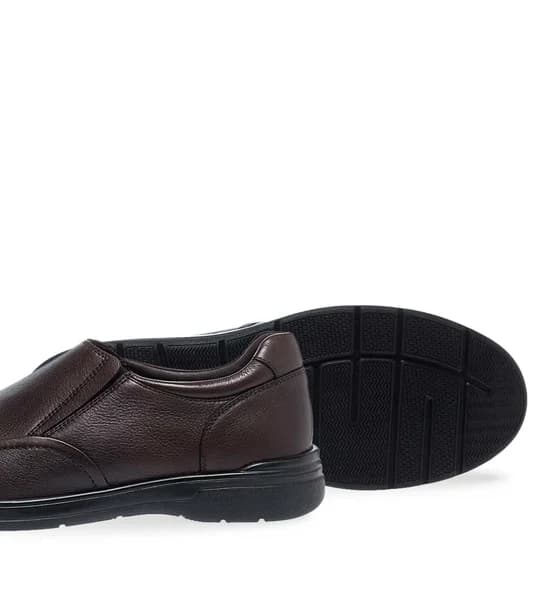 Ανδρικά Δερμάτινα Slip On Παπούτσια Parex 12932008 in Brown