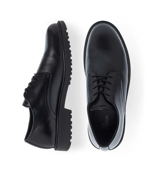 Ανδρικά Δερμάτινα Casual Παπούτσια Parex 13132011 in Black