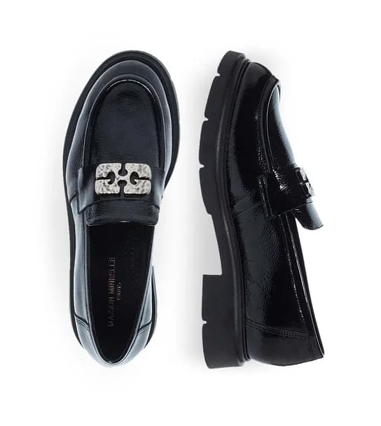 Γυναικεία Δερμάτινα Μοκασίνια 10530100 in Black