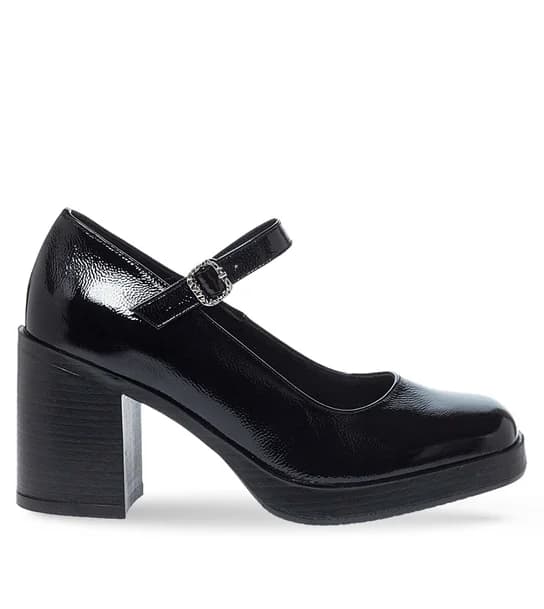 Γυναικείες Δερμάτινες Γόβες 10630073 in Black