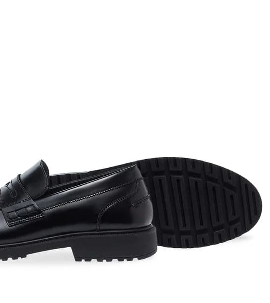 Ανδρικά Δερμάτινα Μοκασίνια Parex 13132012 in Black