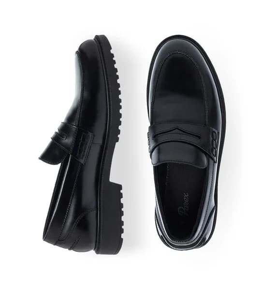 Ανδρικά Δερμάτινα Μοκασίνια Parex 13132012 in Black