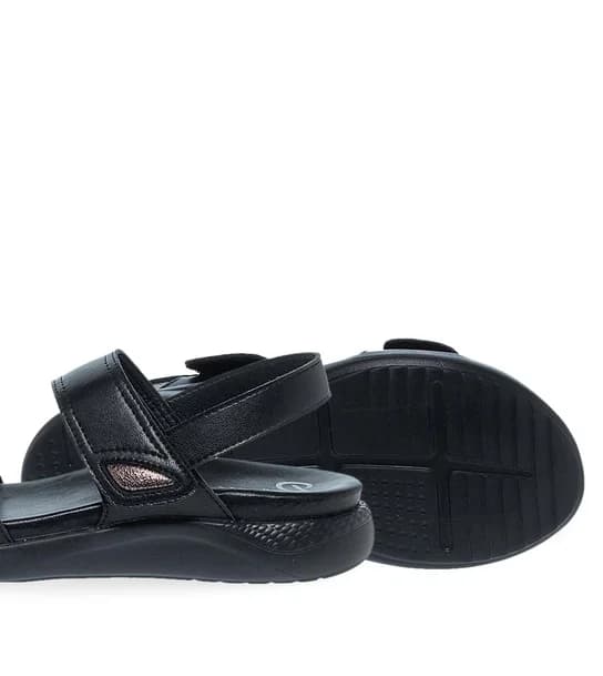 Γυναικεία Δερμάτινα Πέδιλα Parex 11633018 in Black