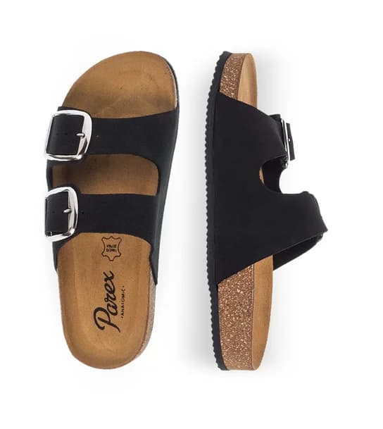 Γυναικεία Δερμάτινα Σανδάλια Parex 11531074 in Black
