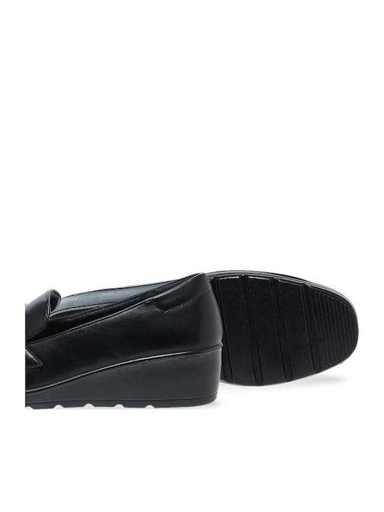 Parex Δερμάτινα Γυναικεία Loafers 10532038 in Black