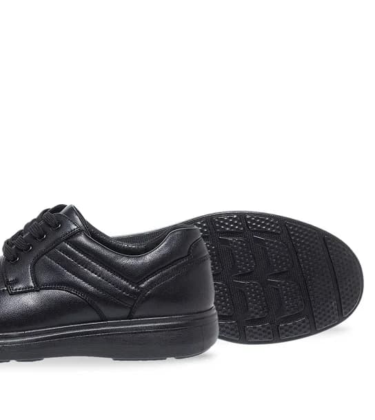 Ανδρικά Δερμάτινα Casual Παπούτσια Parex 13129002 in Black