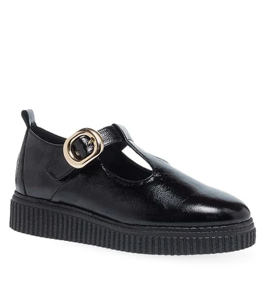 Γυναικεία Δερμάτινα Παπούτσια Parex 13232025 - Black