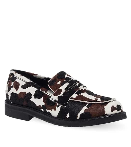 Γυναικεία Δερμάτινα Μοκασίνια Maison Minrelle 10532109 - Animal Print