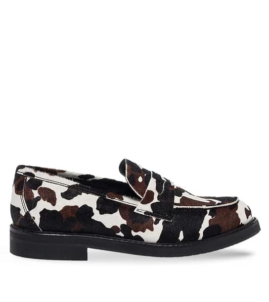 Γυναικεία Δερμάτινα Μοκασίνια Maison Minrelle 10532109 - Animal Print