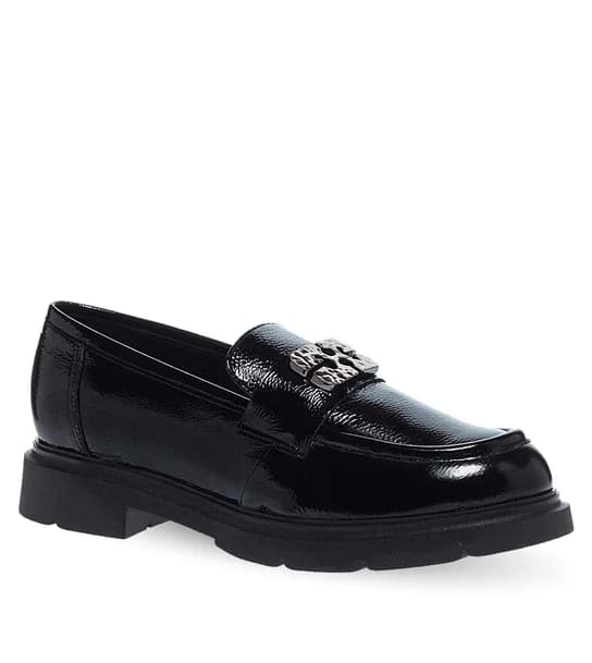 Γυναικεία Δερμάτινα Μοκασίνια 10530100 - Black