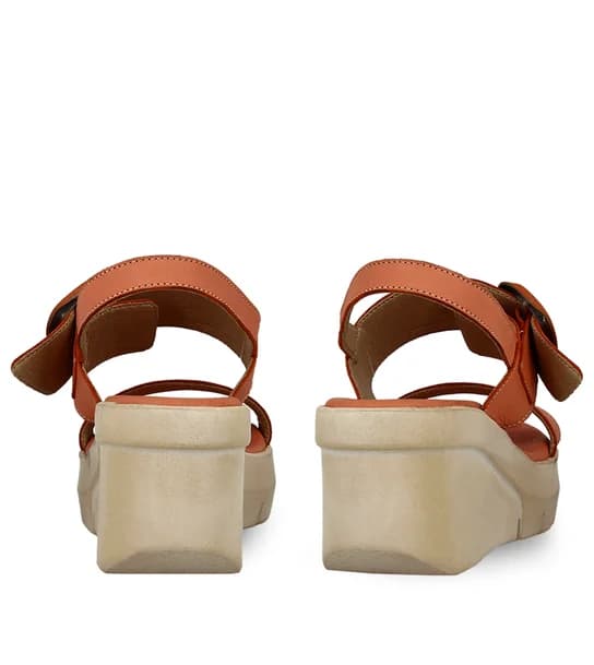 Women's Leather Wedges Parex 11627160 - Orange