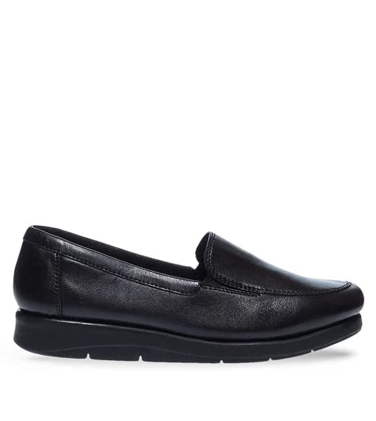 Γυναικεία Δερμάτινα Μοκασίνια Parex 10528079 - Black